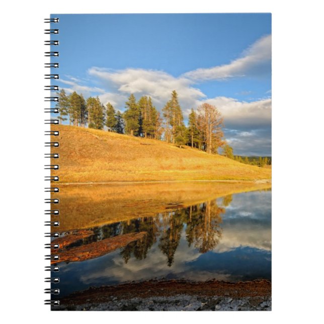 Landschaft von Yellowstone Notizblock (Vorderseite)