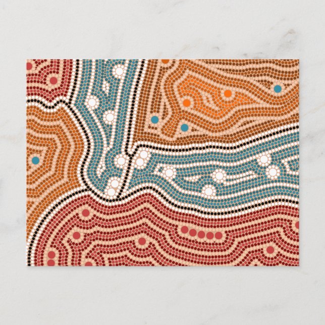 Landschaft vor der Besiedelung Postkarte (Vorderseite)