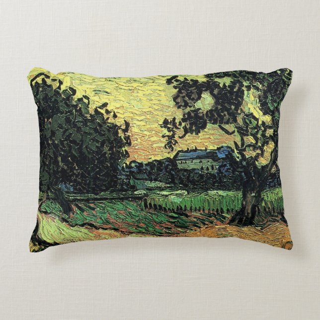 Landschaft w Schloss Auvers von Vincent van Gogh Dekokissen (Vorderseite)