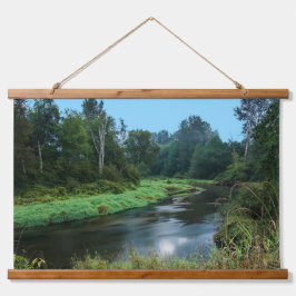 Landschaft Wandteppich Mit Holzrahmen