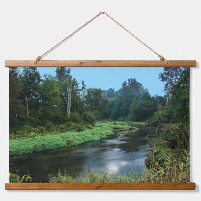 Landschaft Wandteppich Mit Holzrahmen (Vorne)