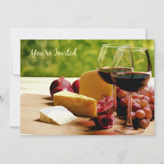 Landschaft Wein, Käse & Obst Sie sind eingeladen Einladung