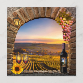 Landschaft Weinberg Weinkultur und Erde Einladung