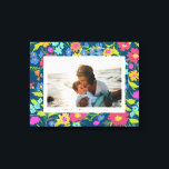 Landschaft Wildblume Frame Muttertagsgeschenk Leinwanddruck<br><div class="desc">Feiern Sie mit dieser maßgeschneiderten Fotografie-Leinwand einen Lieblingsmoment und einem skurrilen,  marineblauen,  malerisch wilden Blume-Rahmen mit bearbeitbarem Text und geben Sie ihr ein Geschenk,  an dem sie immer wieder arbeiten kann.</div>