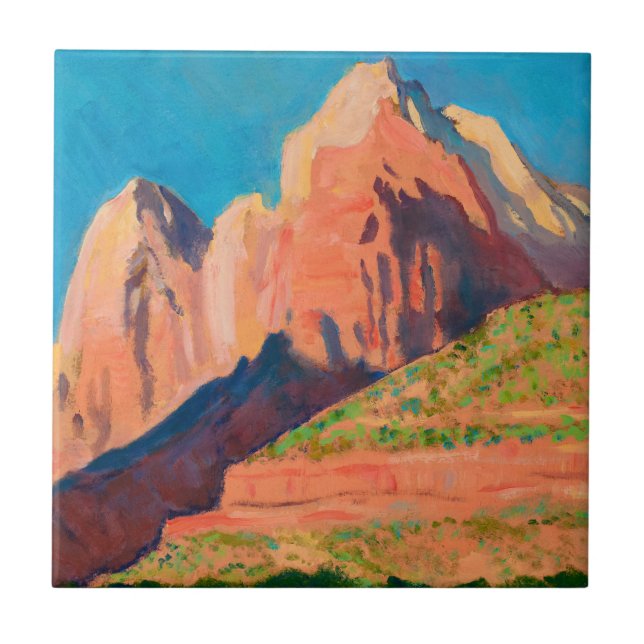 Landschaft, Zion Nationalpark von Maynard Dixon Fliese (Vorderseite)