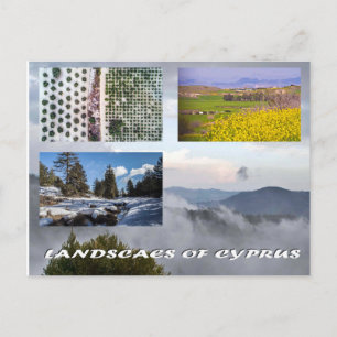 Landschaften auf Zypern Postkarte
