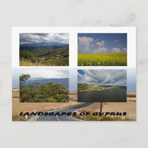 Landschaften auf Zypern Postkarte