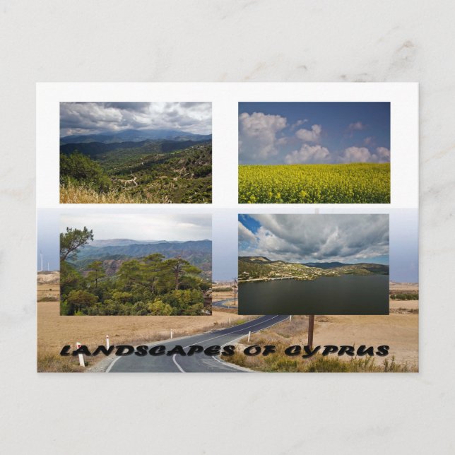 Landschaften auf Zypern Postkarte (Vorderseite)