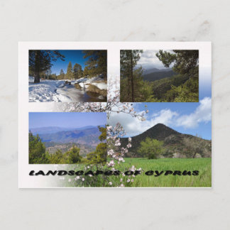 Landschaften auf Zypern Postkarte