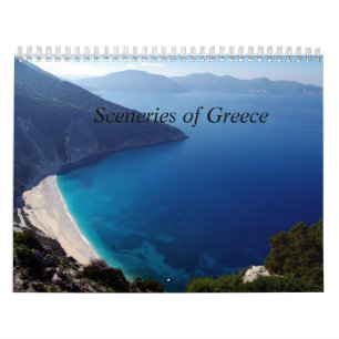 Landschaften des Griechenland-Wandkalenders Kalender