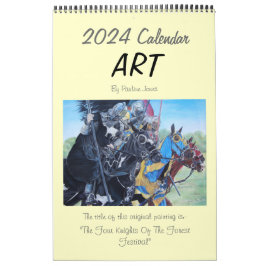 Landschaften Hunde leben noch Original Kunst 2024 Kalender