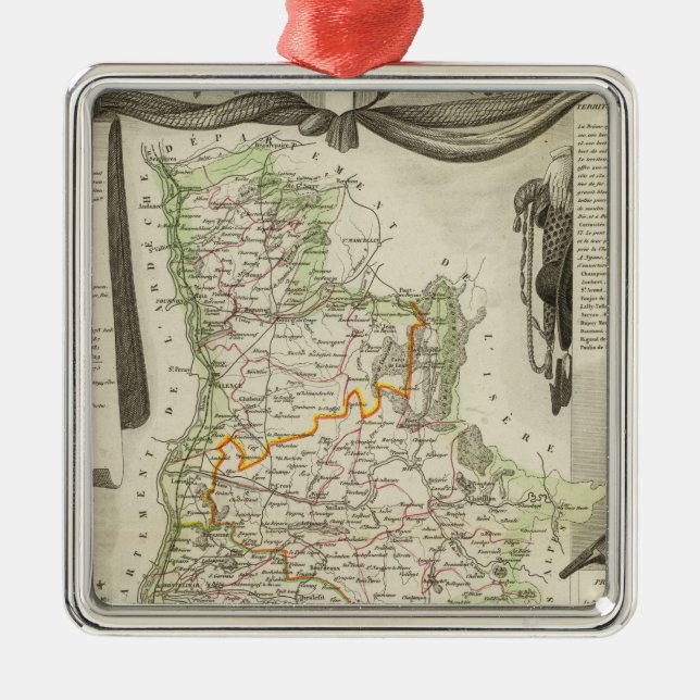 Landschaften Ornament Aus Metall (Vorne)