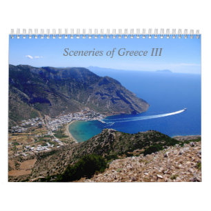 Landschaften von Griechenland Kalender