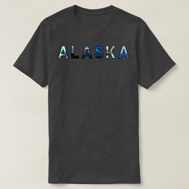 Landschaftlich Alaska TShirt (Design vorne)