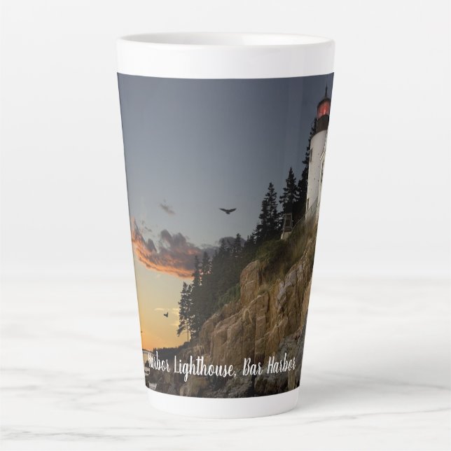 Landschaftlich Bar Harbour Lighthouse Milchtasse (Vorderseite)