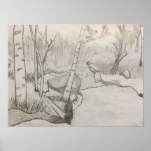 Landschaftlich (Bäume, Teich und frische Luft)