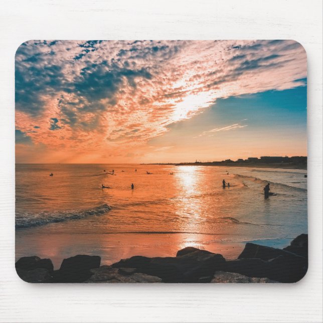 Landschaftlich Beach Art Ocean Images Fotografie C Mousepad (Vorne)