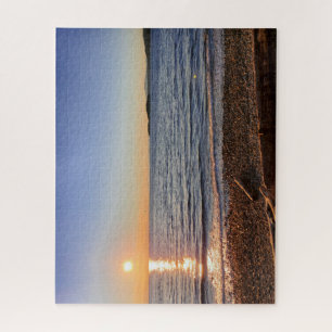Landschaftlich Beach Sunset Foto Jigsaw Puzzle