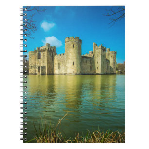 Landschaftlich Bodiam Castle in East Sussex Englan Notizblock