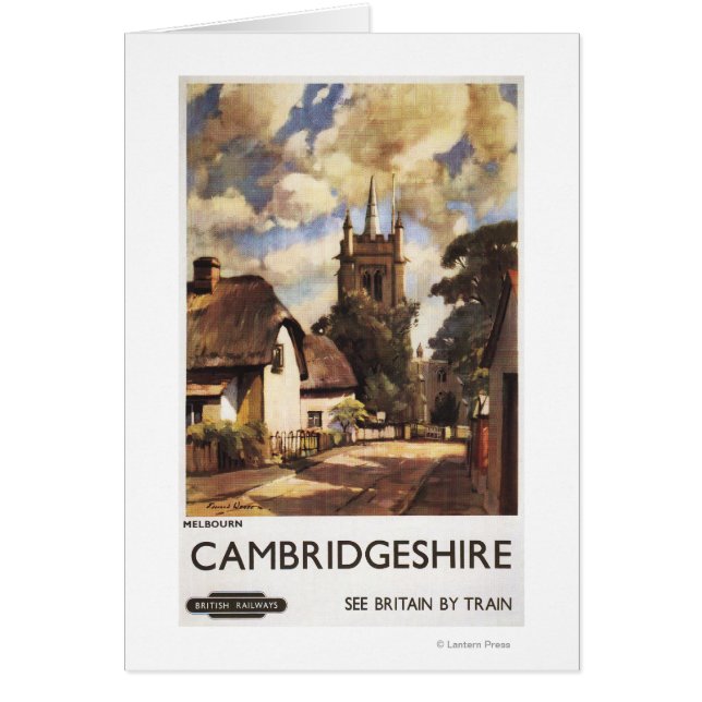 Landschaftlich Country View British Railposter (Vorne)