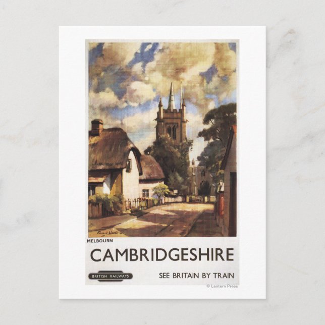 Landschaftlich Country View British Railposter Postkarte (Vorderseite)