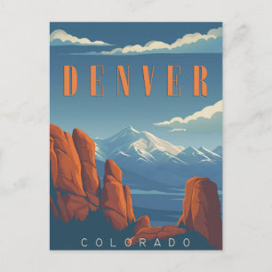 Landschaftlich Denver - Mile High City Postkarte