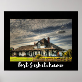 Landschaftlich Fort Saskatchewan Poster