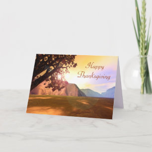 Landschaftlich Happy Thanksgiving Feiertagskarte