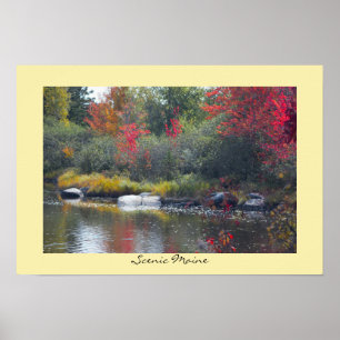 Landschaftlich Maine Poster