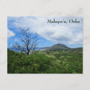 Landschaftlich Makapudau Oahu Hawaii Berge Blick a Postkarte