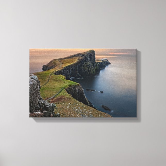 Landschaftlich Seascape aus Schottland Leinwanddruck (Vorderseite)