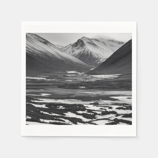 Landschaftlich Tibet Serviette (Vorderseite)