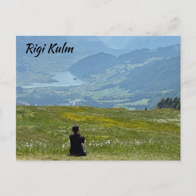 Landschaftlich View Rigi Kulm Schweiz Postkarte (Vorderseite)