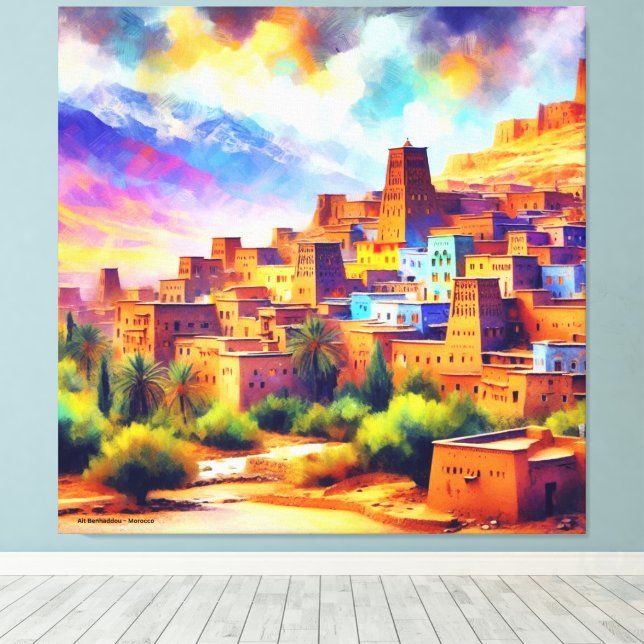 Landschaftlich_Views_of_Marokko_Ait_Benhaddou Leinwanddruck (Insitu (Holzboden))
