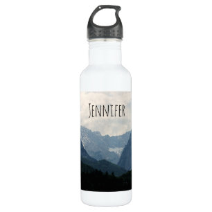 Landschaftliche Alpen Foto Edelstahlflasche