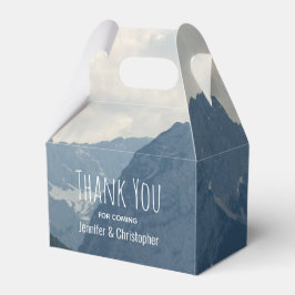 Landschaftliche Alpen Foto Hochzeit in der Natur Geschenkschachtel