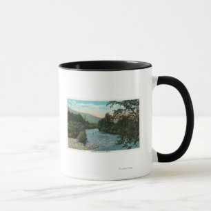 Landschaftliche Ansicht der guten Fischerei Tasse