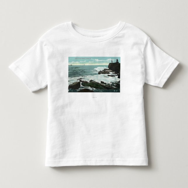 Landschaftliche Ansicht der Kap-Hütte des felsigen Kleinkind T-shirt (Vorderseite)