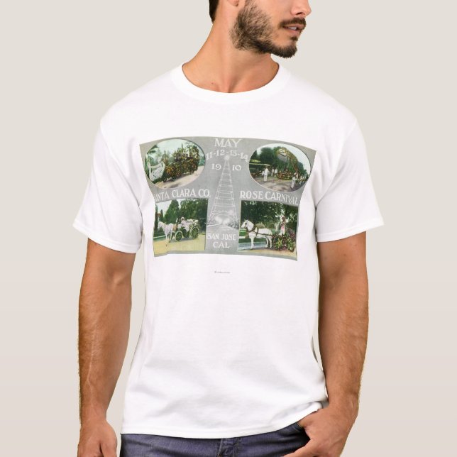 Landschaftliche Ansichten der Rose Santa Clara Co T-Shirt (Vorderseite)