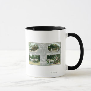 Landschaftliche Ansichten der Rose Santa Clara Co Tasse