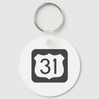 LANDSCHAFTLICHE Autobahn US-31 Schlüsselanhänger