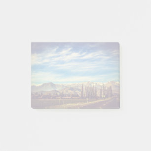 Landschaftliche Berglandschaft in den Anden Post-it Klebezettel