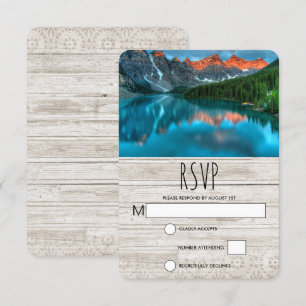Landschaftliche Berglandschaftsfotografie Hochzeit RSVP Karte