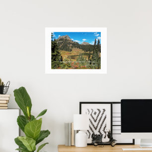 Landschaftliche Bergsee Landschaft John Muir Zitat Poster