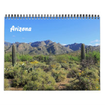 Landschaftliche Bilder des Arizona-Kalenders