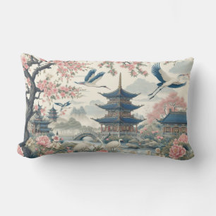 landschaftliche Chinoiserie Lendenkissen