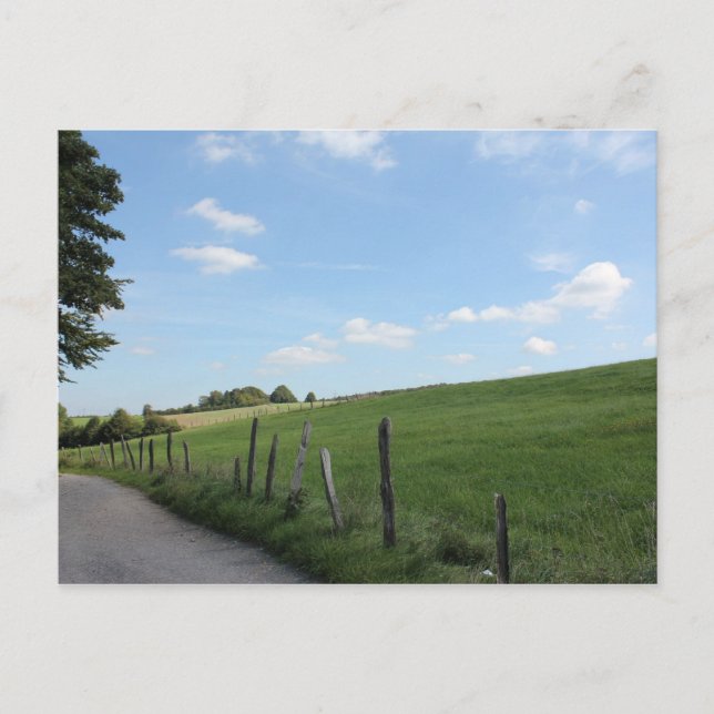 Landschaftliche deutsche Landschaft "Bergisches La Postkarte (Vorderseite)