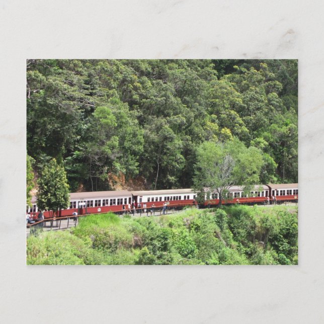 Landschaftliche Eisenbahn, Kuranda Postkarte (Vorderseite)