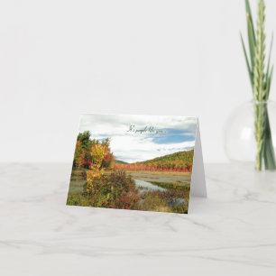 Landschaftliche Fall Custom Volunteer Appreciator Dankeskarte