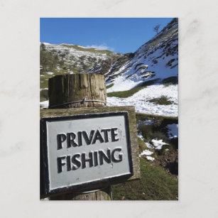 Landschaftliche Fischerei stört nicht Postkarte